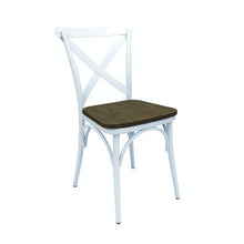 Cargar imagen en el visor de la galería, Bistro Metal Chair w/ Wood Seat
